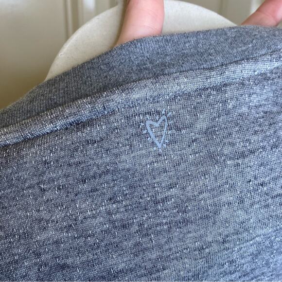 Betsey Johnson Rose all Day sequin gray sweatshirt - Picture 5 of 7